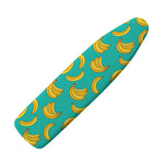 Teal Banana Pattern Print Ironing Board Cover