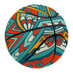 Teal Bohemian Mandala Pattern Print Basketball
