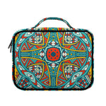 Teal Bohemian Mandala Pattern Print Briefcase Bible Bag