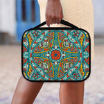 Teal Bohemian Mandala Pattern Print Classic Bible Case