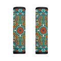 Teal Bohemian Mandala Pattern Print Handle Covers
