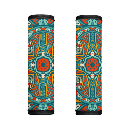 Teal Bohemian Mandala Pattern Print Handle Covers