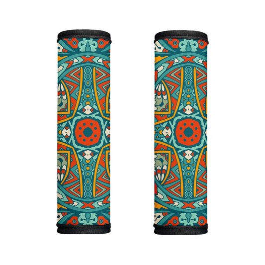 Teal Bohemian Mandala Pattern Print Handle Covers
