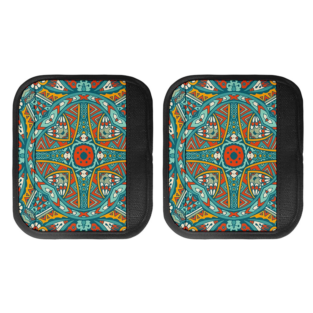 Teal Bohemian Mandala Pattern Print Handle Covers