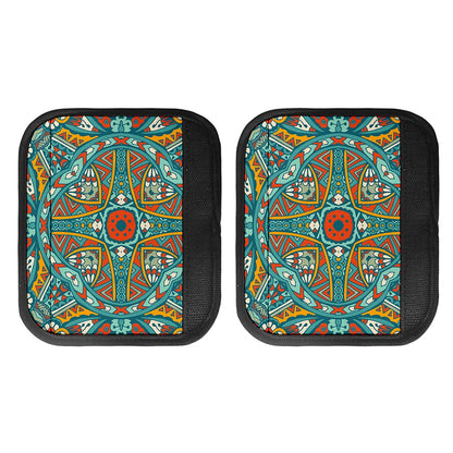 Teal Bohemian Mandala Pattern Print Handle Covers
