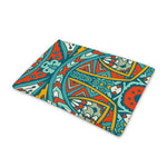 Teal Bohemian Mandala Pattern Print Pet Cooling Mat Cover