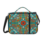 Teal Bohemian Mandala Pattern Print Shoulder Strap Bible Bag