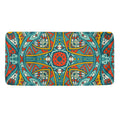 Teal Bohemian Mandala Pattern Print Towel