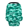 Teal Camouflage Print Baby Seat Cover