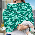 Teal Camouflage Print Baby Seat Cover