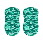Teal Camouflage Print Bar Stool Covers