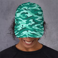 Teal Camouflage Print Baseball Cap