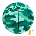 Teal Camouflage Print Basketball