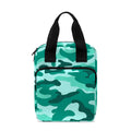 Teal Camouflage Print Bible Tote Bag