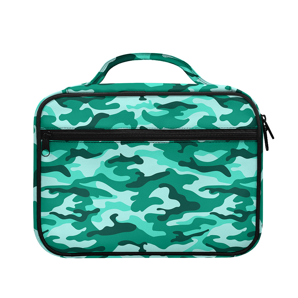 Teal Camouflage Print Briefcase Bible Bag