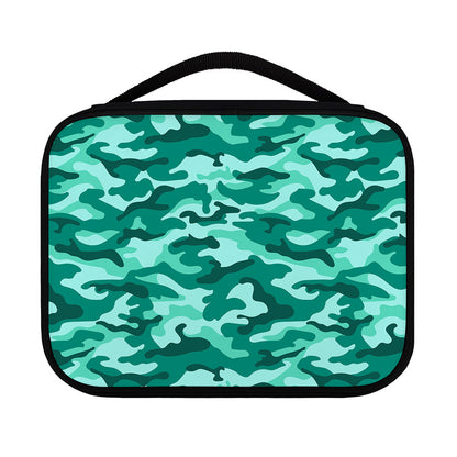 Teal Camouflage Print Classic Bible Case
