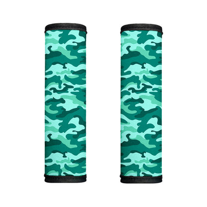 Teal Camouflage Print Handle Covers