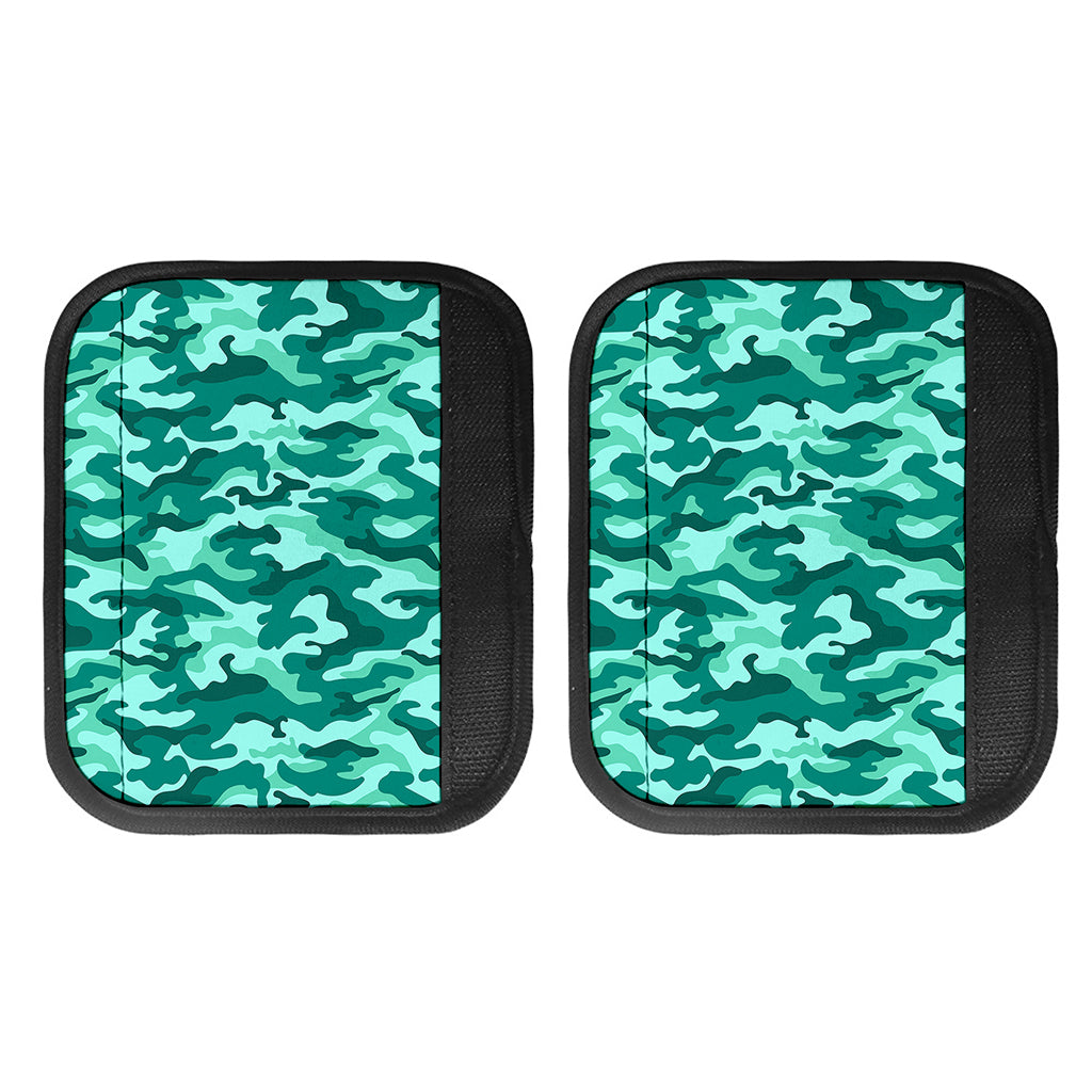 Teal Camouflage Print Handle Covers