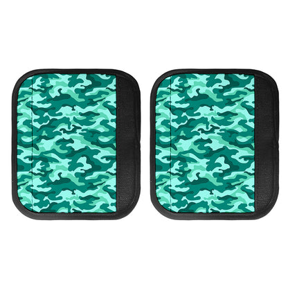 Teal Camouflage Print Handle Covers