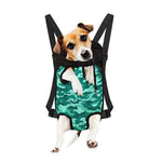 Teal Camouflage Print Pet Carrier Backpack