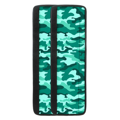 Teal Camouflage Print Refrigerator Handle Covers