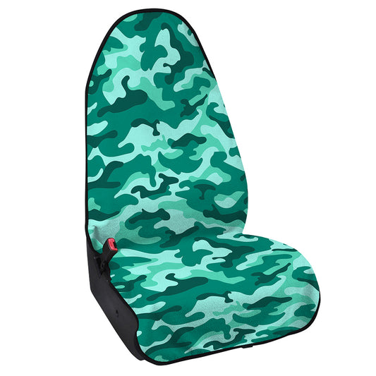 Teal Camouflage Print Waterproof Car Seat Cover