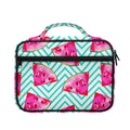 Teal Chevron Watermelon Pattern Print Briefcase Bible Bag