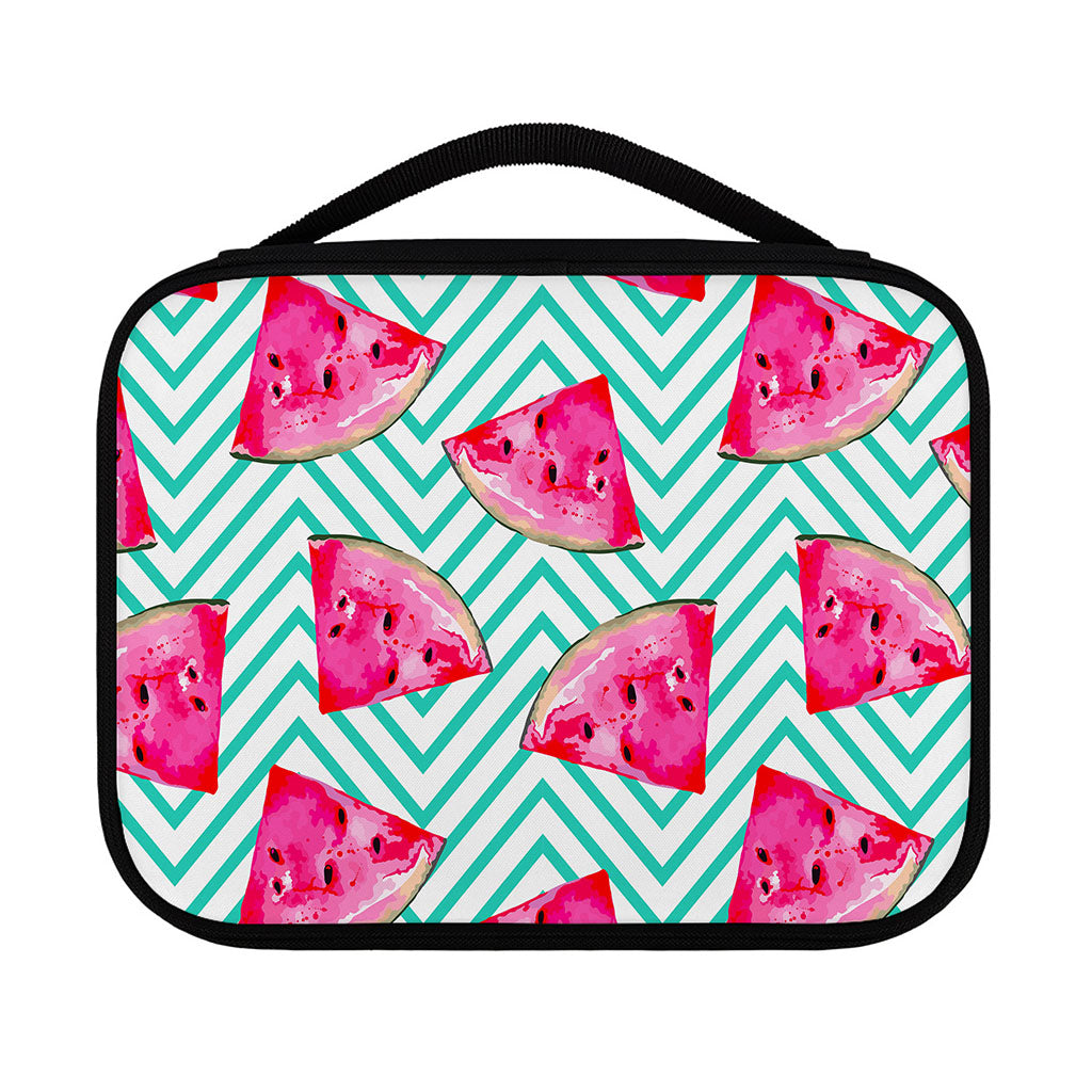 Teal Chevron Watermelon Pattern Print Classic Bible Case