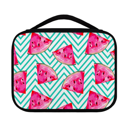 Teal Chevron Watermelon Pattern Print Classic Bible Case