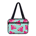 Teal Chevron Watermelon Pattern Print Double Strap Bible Bag