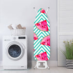 Teal Chevron Watermelon Pattern Print Ironing Board Cover