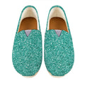 Teal (NOT Real) Glitter Print Casual Shoes