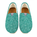 Teal Glitter Artwork Print (NOT Real Glitter) Casual Shoes