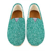 Teal Glitter Artwork Print (NOT Real Glitter) Casual Shoes