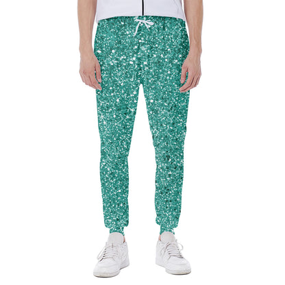 Teal Glitter Artwork Print (NOT Real Glitter) Scuba Joggers