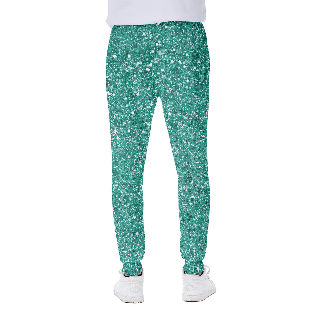 Teal Glitter Artwork Print (NOT Real Glitter) Scuba Joggers