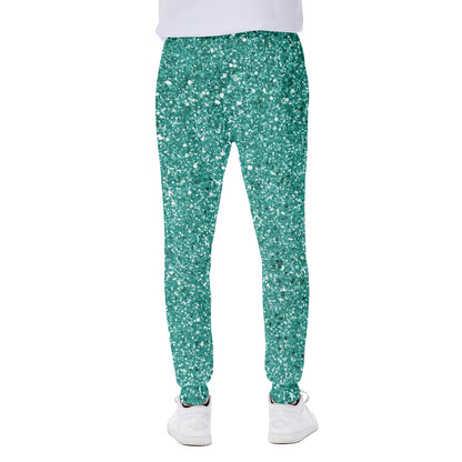 Teal Glitter Artwork Print (NOT Real Glitter) Scuba Joggers