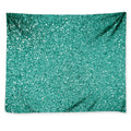 Teal (NOT Real) Glitter Print Tapestry