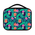 Teal Hawaiian Leaf Flower Pattern Print Classic Bible Case