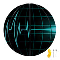 Teal Heartbeat Print Basketball