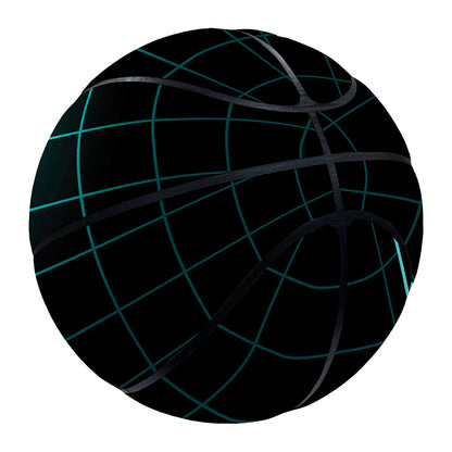 Teal Heartbeat Print Basketball