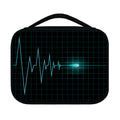 Teal Heartbeat Print Classic Bible Case