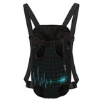 Teal Heartbeat Print Pet Carrier Backpack