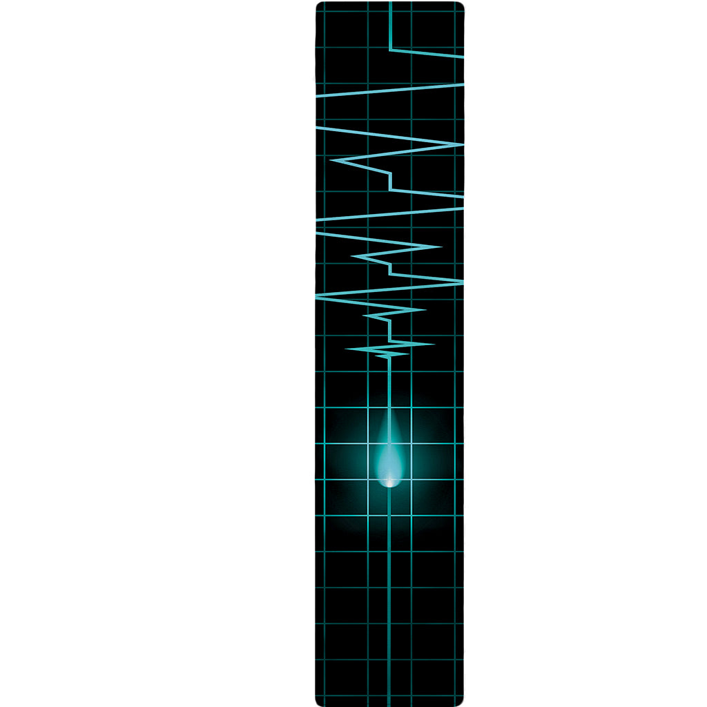 Teal Heartbeat Print Table Runner