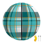 Teal Madras Pattern Print Basketball