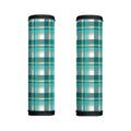 Teal Madras Pattern Print Handle Covers