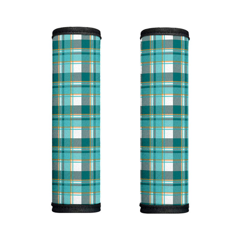 Teal Madras Pattern Print Handle Covers
