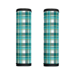 Teal Madras Pattern Print Handle Covers