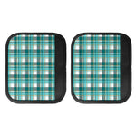Teal Madras Pattern Print Handle Covers