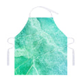 Teal Marble Print Adjustable Apron